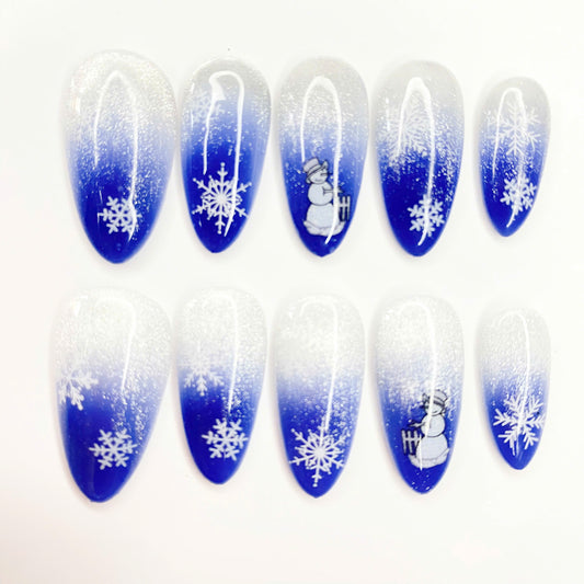 Snowman Christmas Nails DISCOUNT 40%