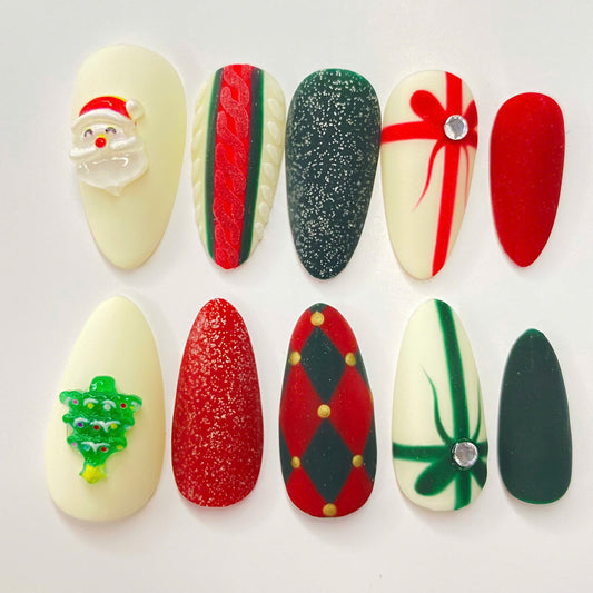 Xmas Tree Nails DISCOUNT 40%